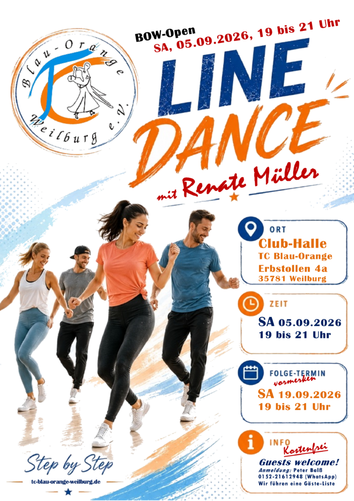 2026-09-05 - (BOW) Flyer BOW-Open - LINEDANCE mit RENATE MÜLLER
